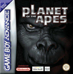 Planet of the Apes box art for GameBoy Advance